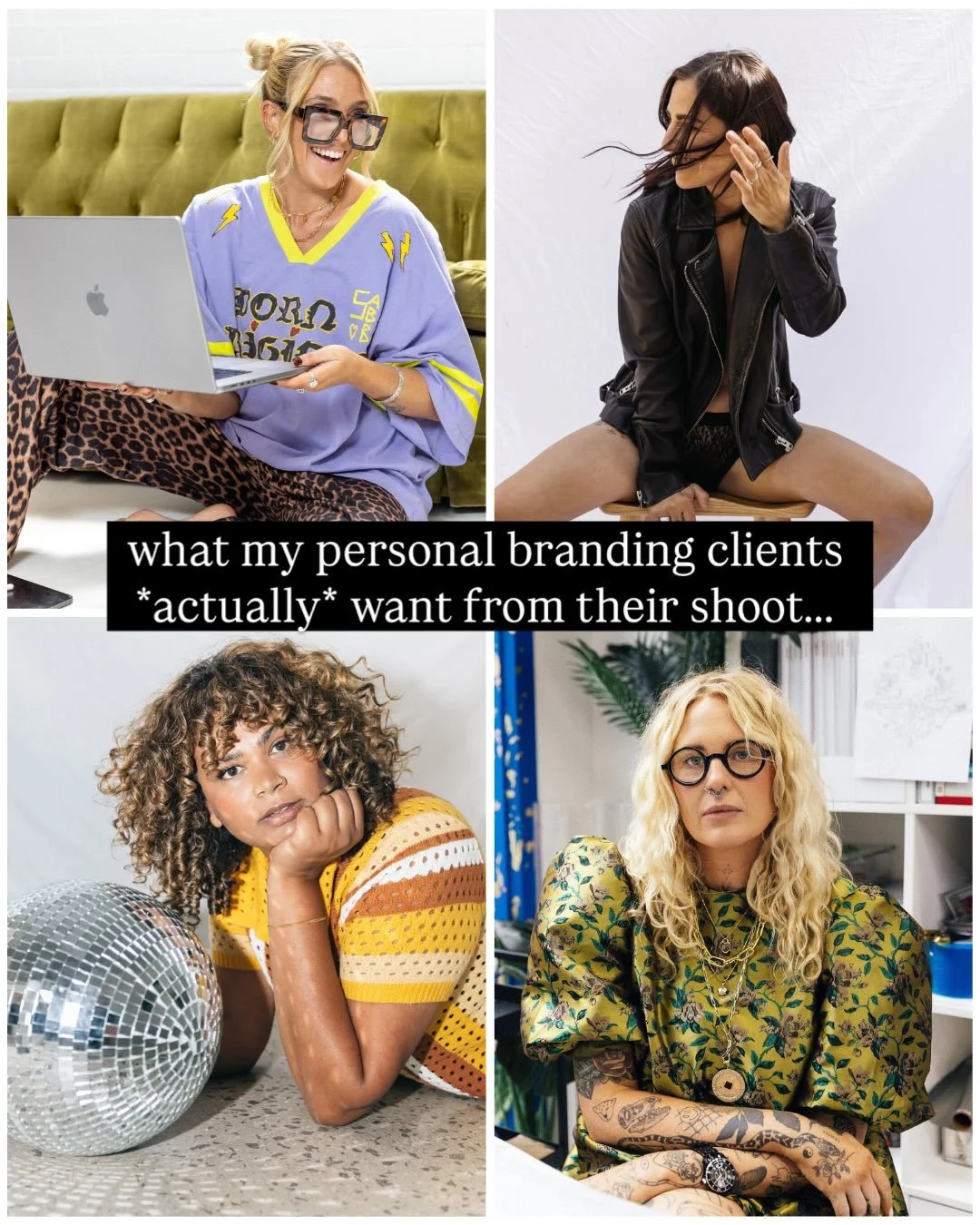 What my personal brand clients ACTUALLY want from their brand shoot (legit photos are essential, but there&rsquo;s more) 💫 

1) They want to feel like themselves. Not stiff or overly posed or pretending to be something they&rsquo;re not. They want t