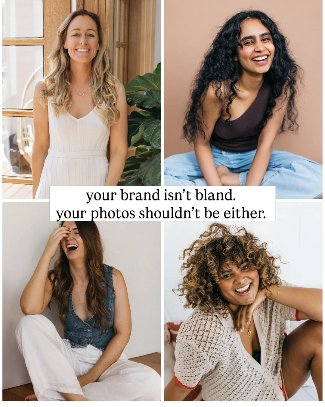 you&rsquo;re not like the rest of them babe 😏 so stop acting like it. 💫 

Imagery is just ONE element of your brand, but done right, it can help make you memorable + magnetic. And who doesn&rsquo;t want that? 🧲

Currently booking brand shoots for 