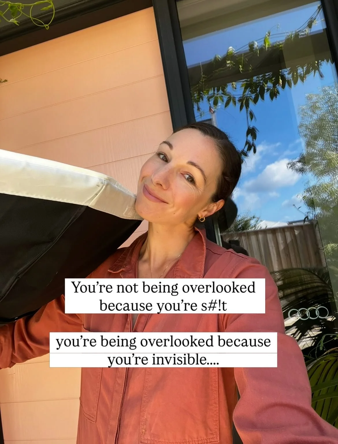 The truth is, the job doesn&rsquo;t go to the most talented or the most qualified. It goes to the most visible. Kinda annoying right? 

A big reminder for you babes, if people can&rsquo;t see you, they can&rsquo;t hire you. If you&rsquo;re waiting to