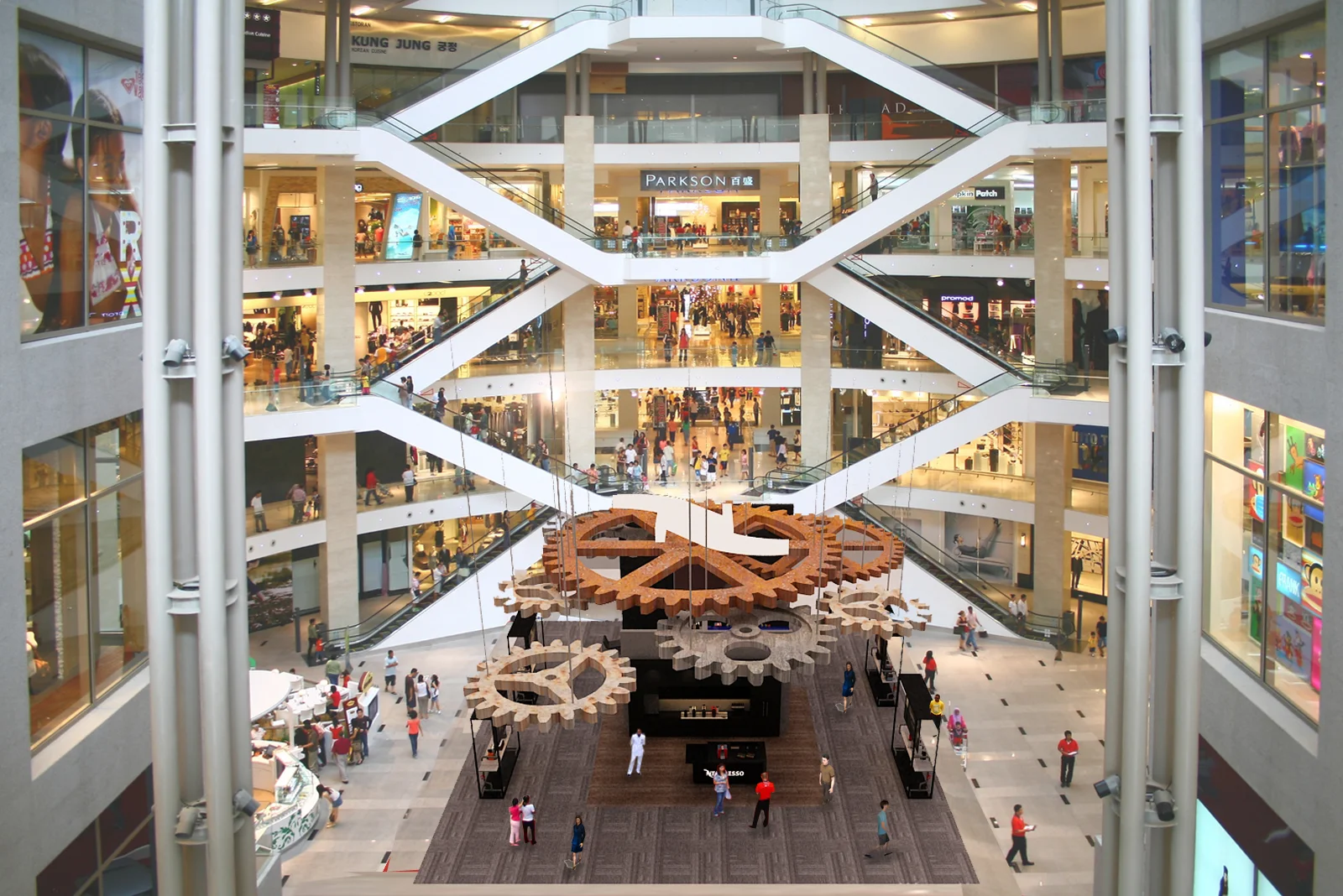 Perspective of Nespresso exhibition at the atrium @ Pavillion Kuala Lumpur, Malaysia.&nbsp;