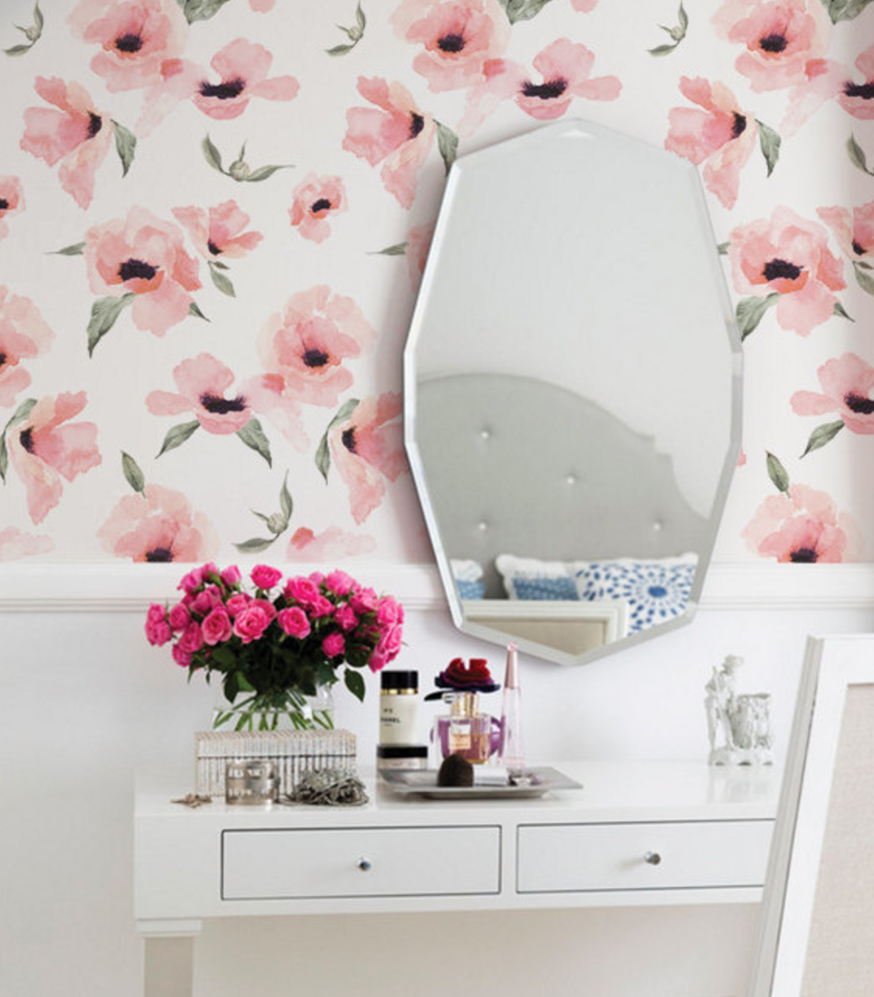 Floral Poppy Wallpaper