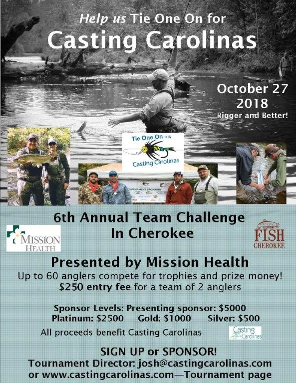 Tie One On for Casting Carolinas Team Challenge
