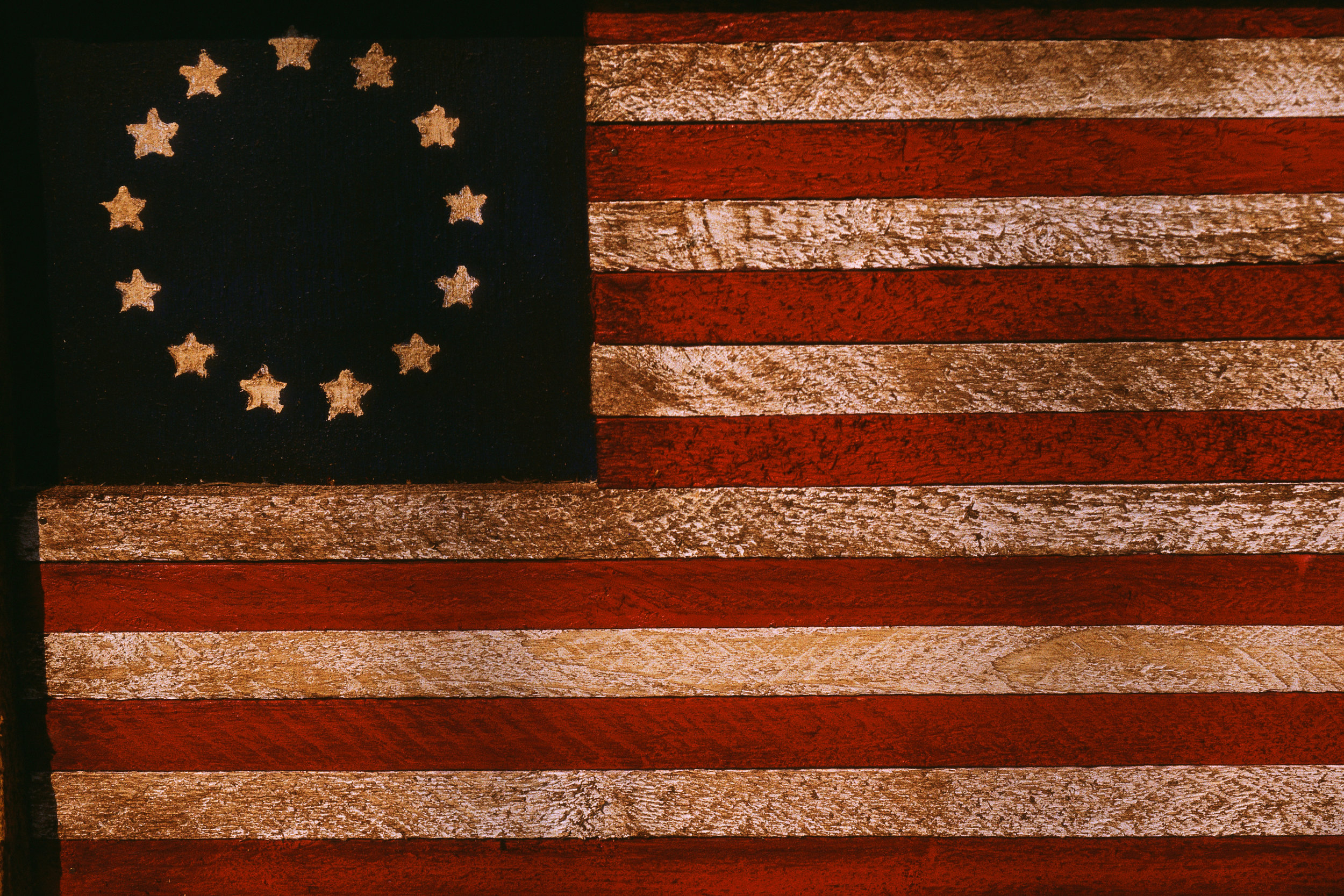 "Stars and Stripes" flag adopted by the Continental Congress in 1777 