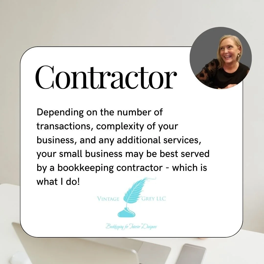 Sometimes, hiring a full-time bookkeeper is the best move for my bigger clients!

But often times, bookkeeping on a contract basis is a great fit for small businesses. 

😅 You don't have to worry about the additional payroll tax, equipment, or train