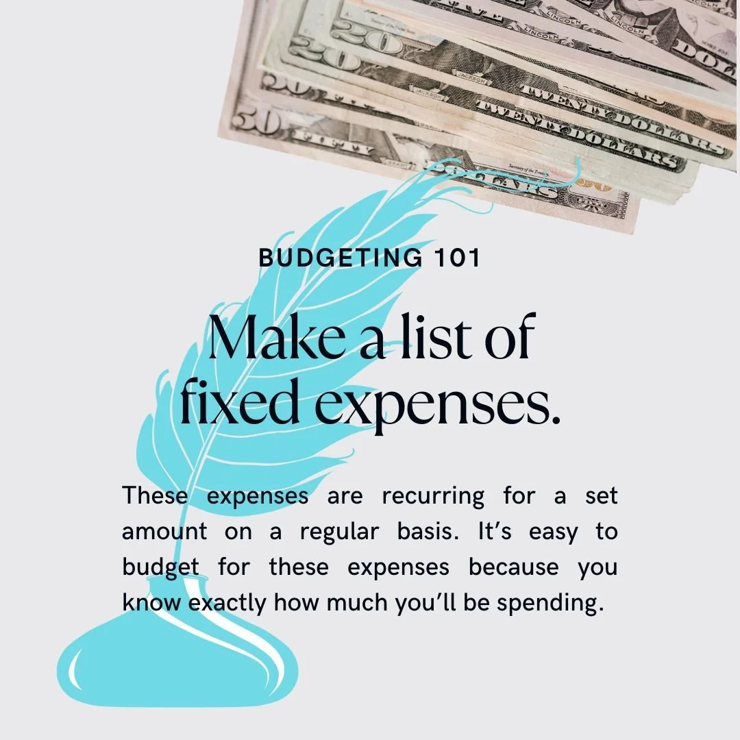 Now is the BEST time to create a budget for this year!

If you're one of those people who loves to make a budget but struggles to stick with it... these tips might help!

1️⃣ Make a list of fixed expenses.

2️⃣ Build in room for unexpected expenses.
