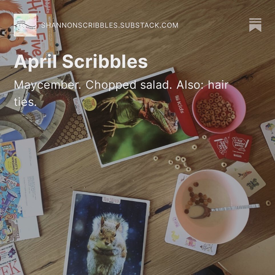 The latest edition of Monthly Scribbles went out this morning!
⠀
A few of the scribbles you&rsquo;ll find include:
⠀
&bull;Writing about traveling for work and the proper number of adults to children to keep a household of five running smoothly. My t