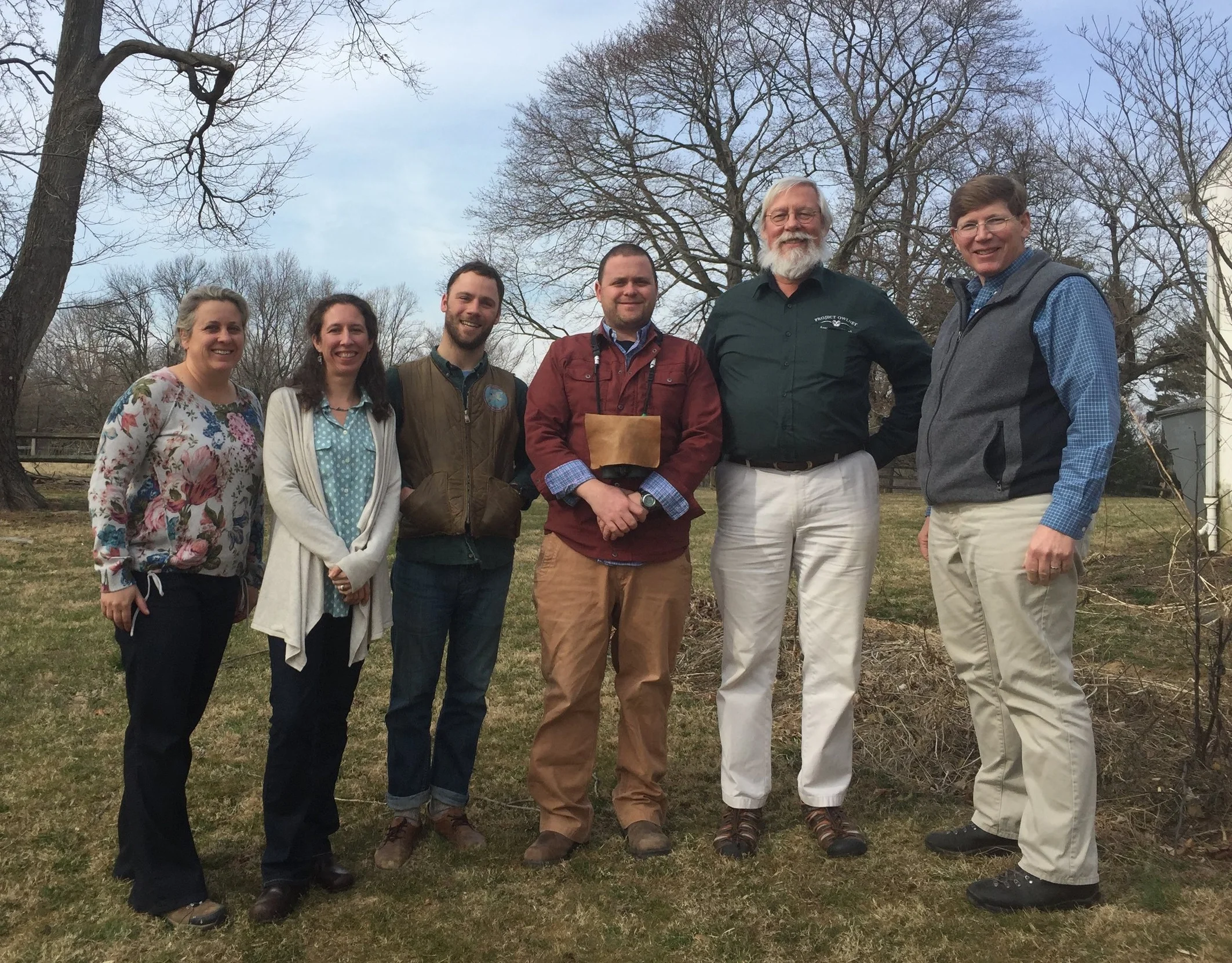 Lisa Kiziuk, Alison Fetterman, Todd Alleger, Stu MacKenzie, Dave Brinker and Scott Weidensaul.