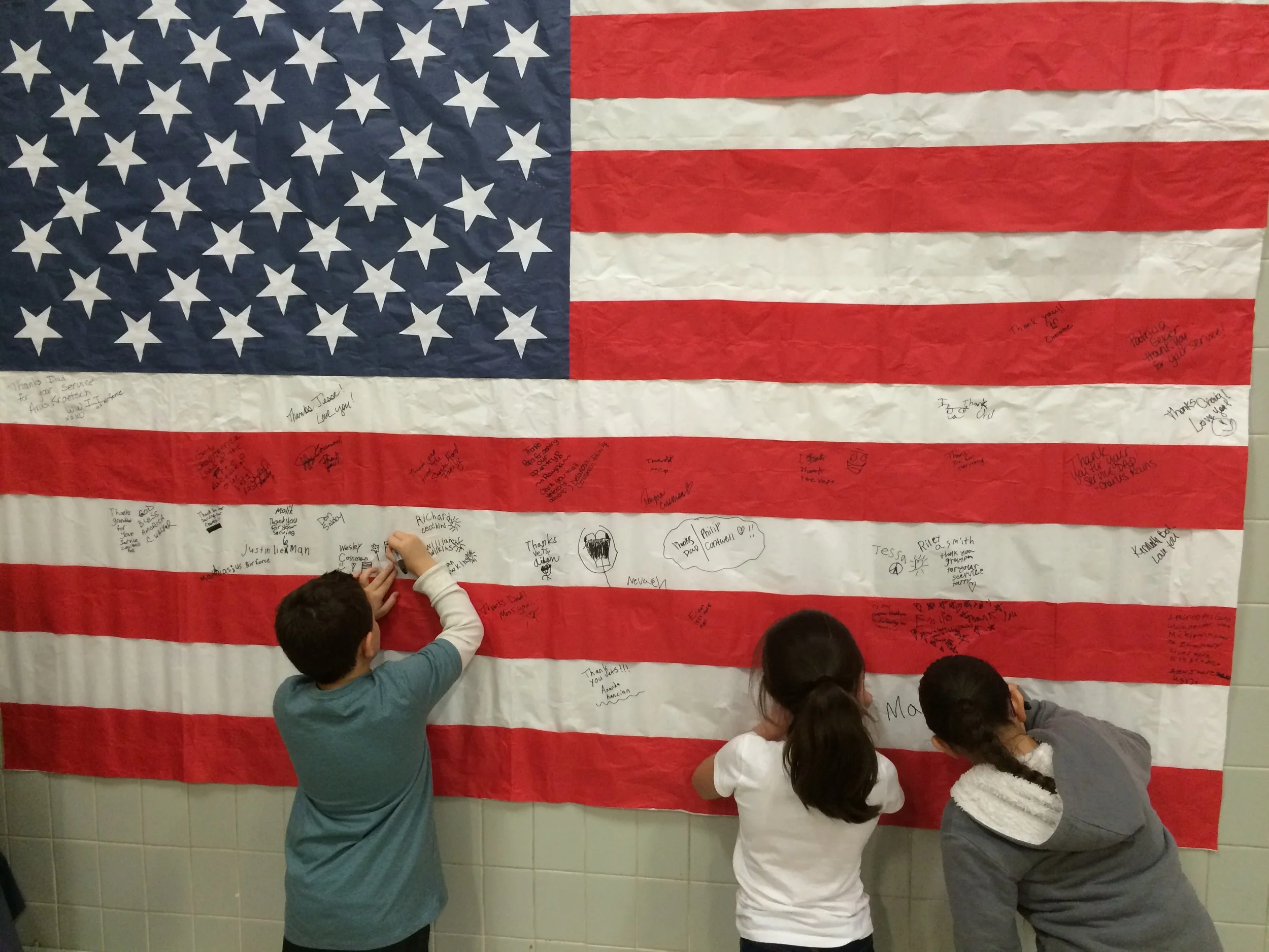 Veterans Thanksgiving Dinner at Curtis Strange Elementary.