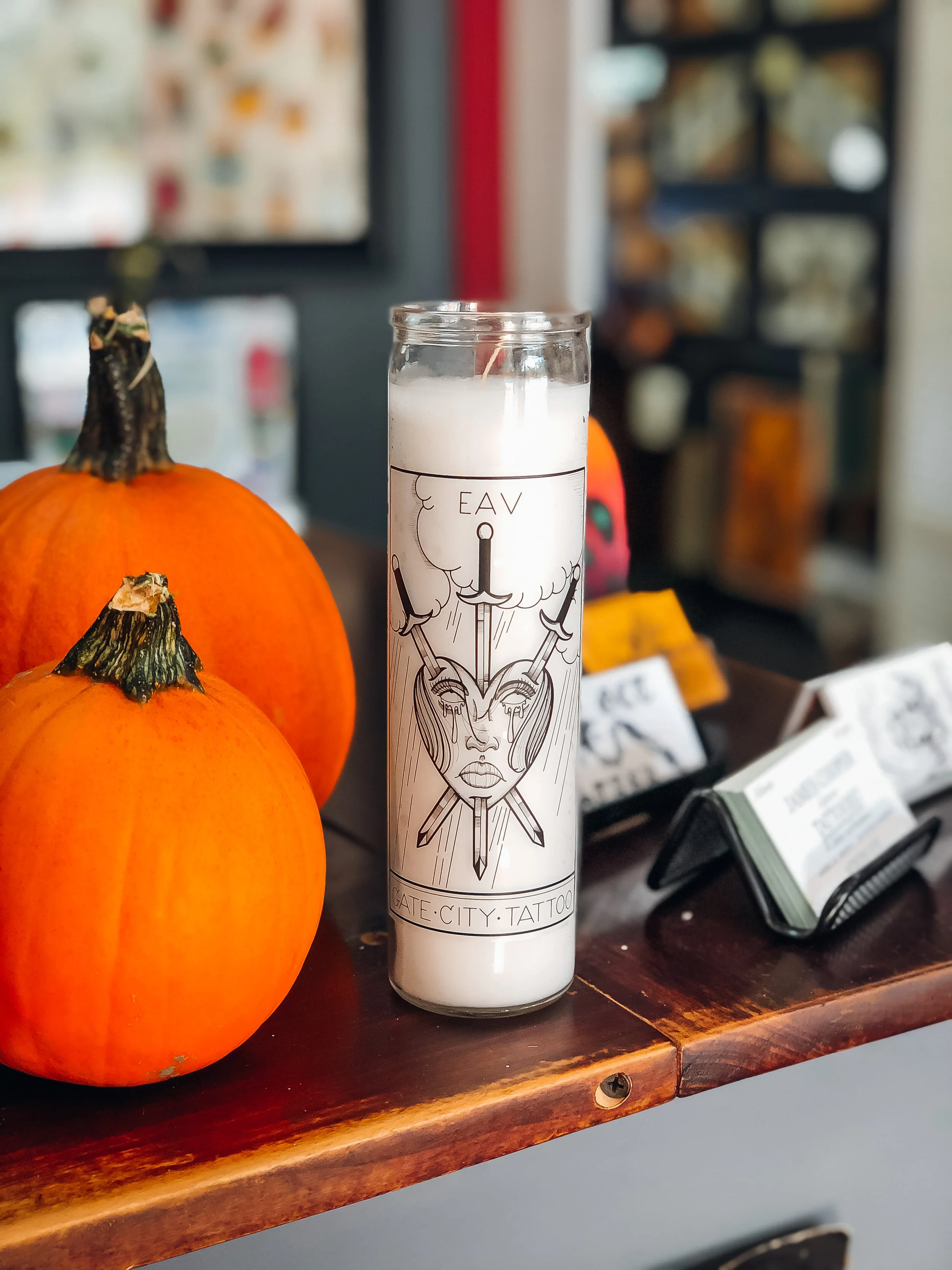 Gate City Tattoo Prayer Candle 2