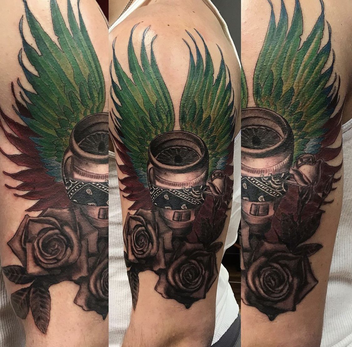 Leg piece done by Chris Sage of Art City Tattoo in Miami FL  rtattoo