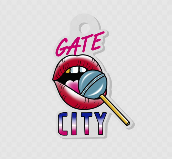 Gate City Tattoo keychain