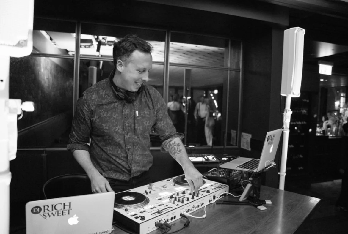 Rich Sweet DJing a Wedding at Canoe Restaurant Toronto