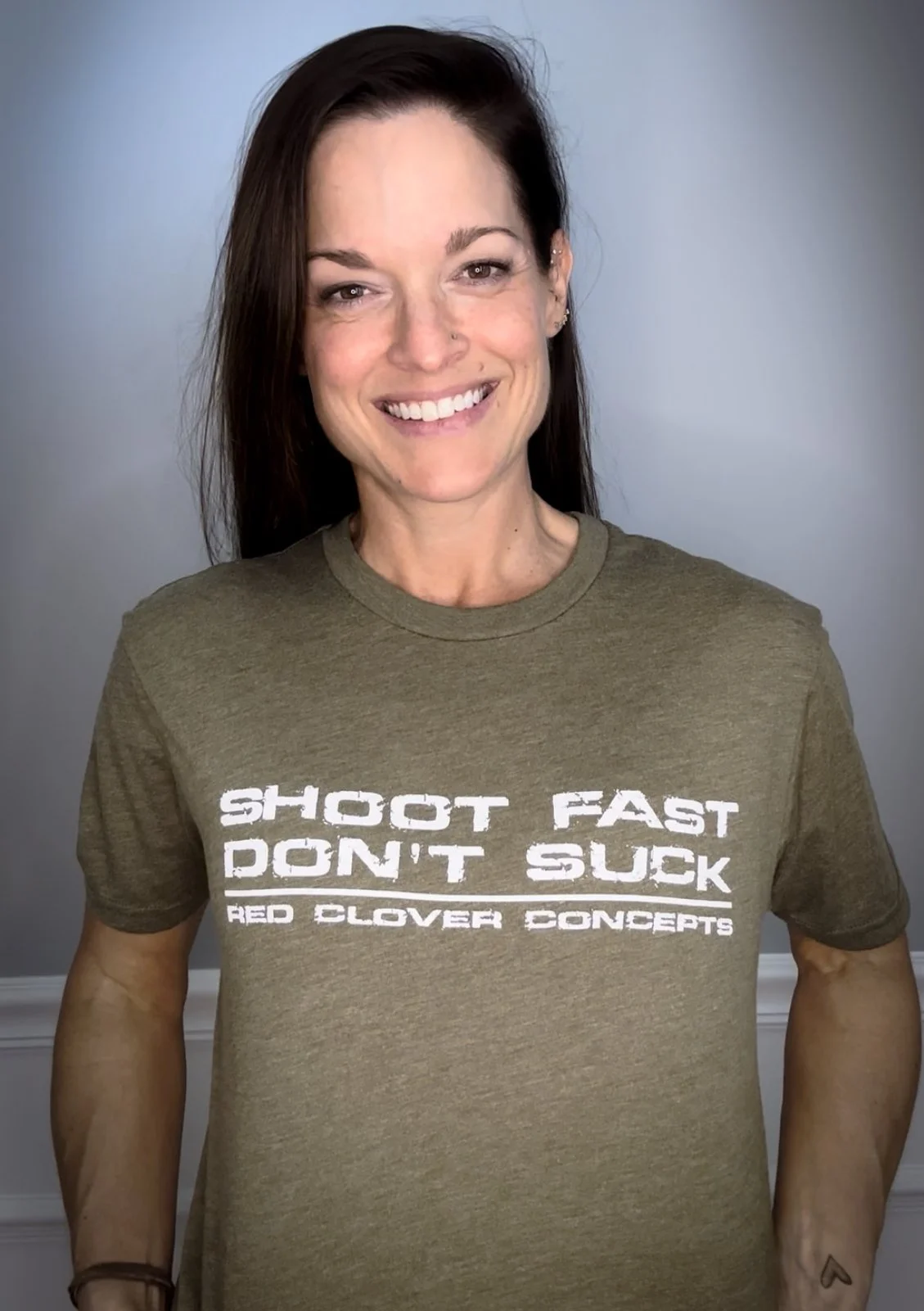 Shoot Fast Don't Suck Military Green