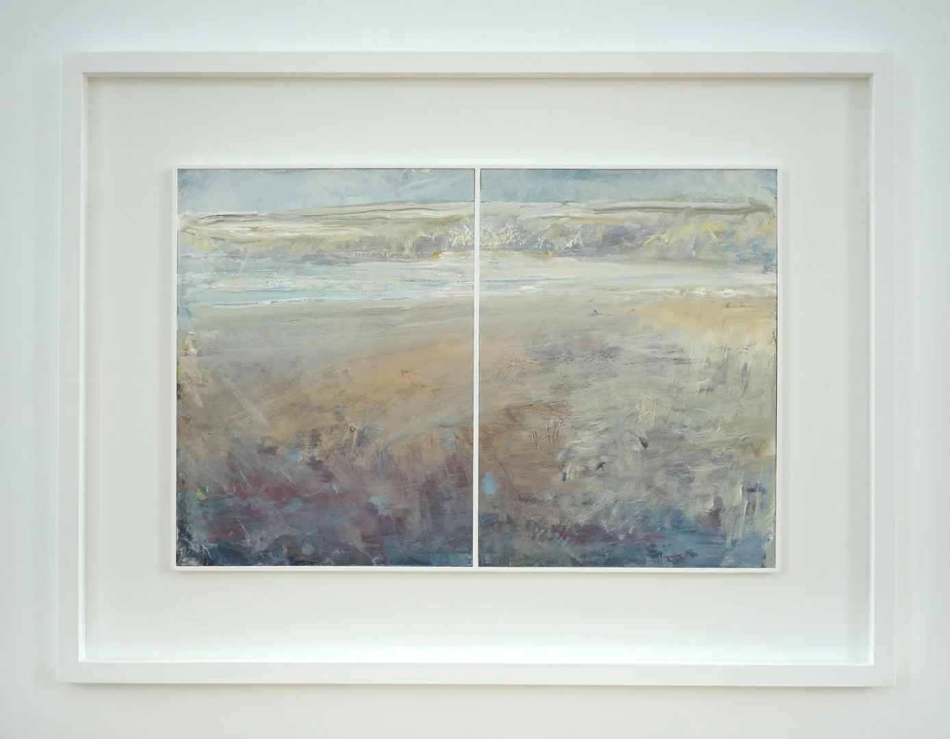 Shimmer Sea Towards Tregirls (Diptych) 64 x 84 cm framed.jpg