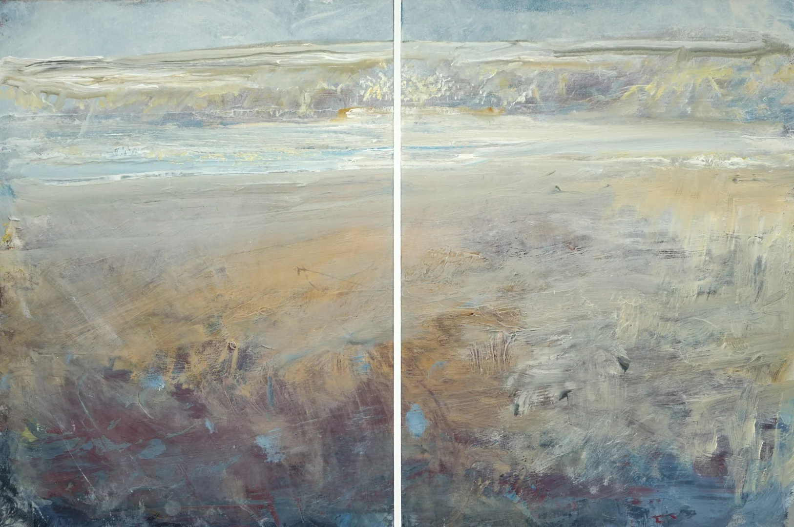 Shimmering Sea Towards Tregirls (40 x 30 cm each).jpg