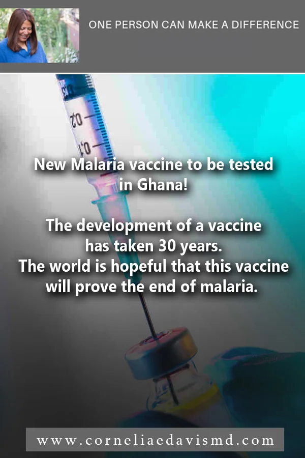 New Malaria vaccine to be tested in Ghana! The development of a vaccine has taken 30 years. The world is hopeful that this vaccine will prove the end of malaria. #malaria, #vaccines Read more: http://www.ghananewsagency.org/health/ghana-to-commence-implementation-of-new-malaria-vaccine-148270 