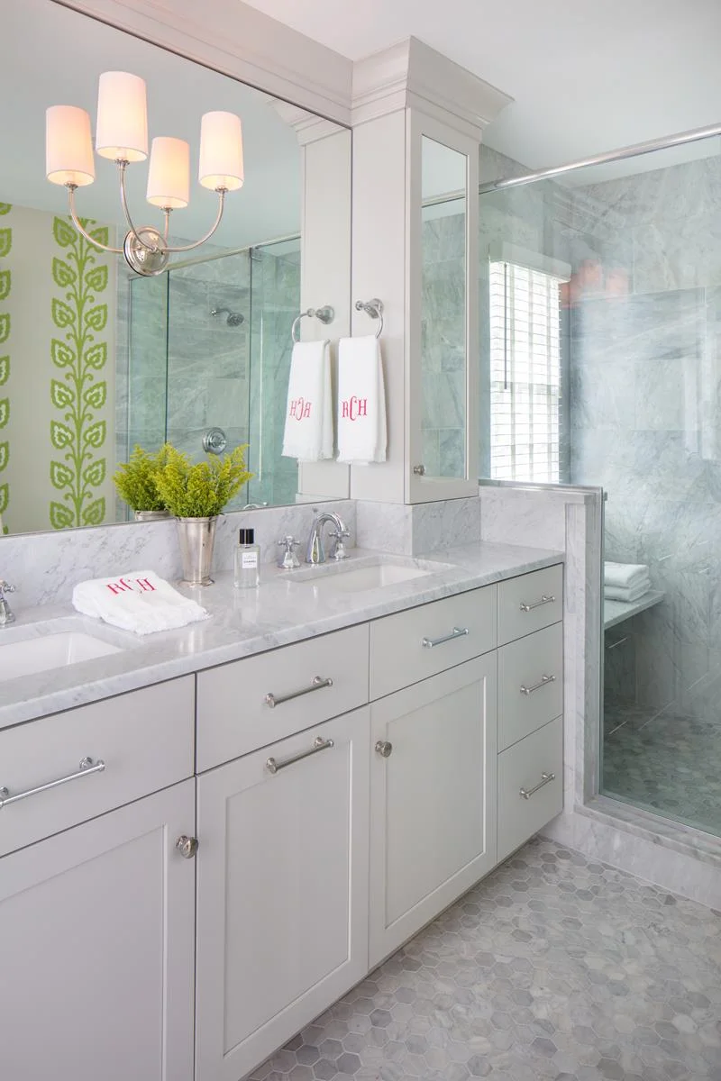 Traditional Marble Bathroom