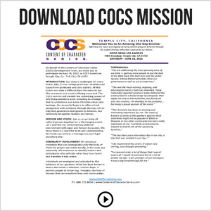 COCS Temple City Mission Statement