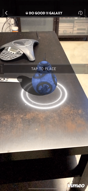 Do Good for the Galaxy Star Wars app Demo