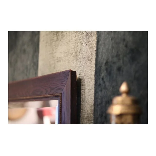 crushed velvet wall installation