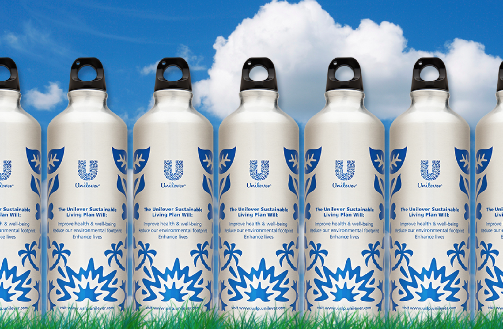 Trade Show Giveaway: Metal Water Bottles for Unilever