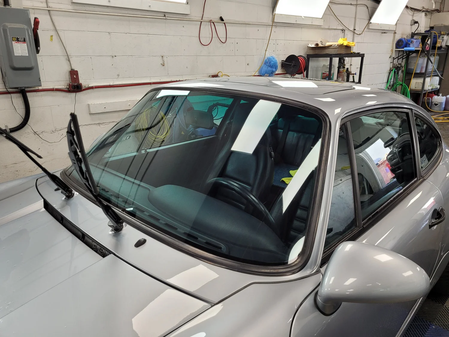 XPEL windshield protection film installation