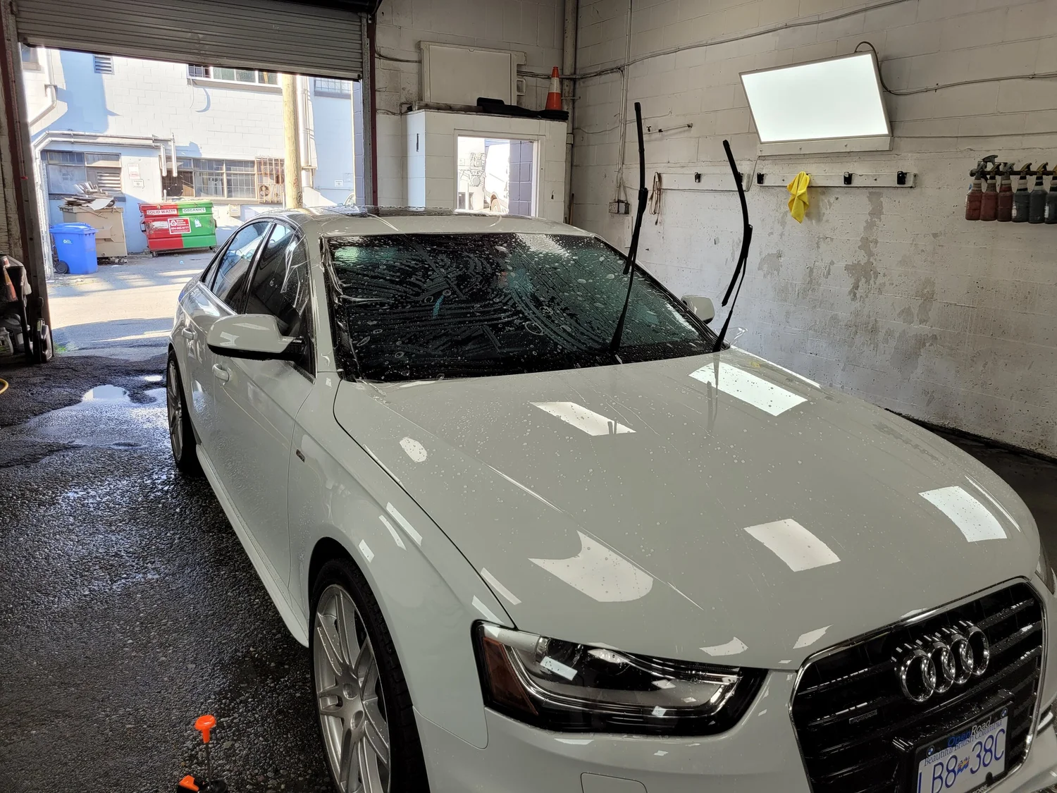 XPEL windshield protection film installation