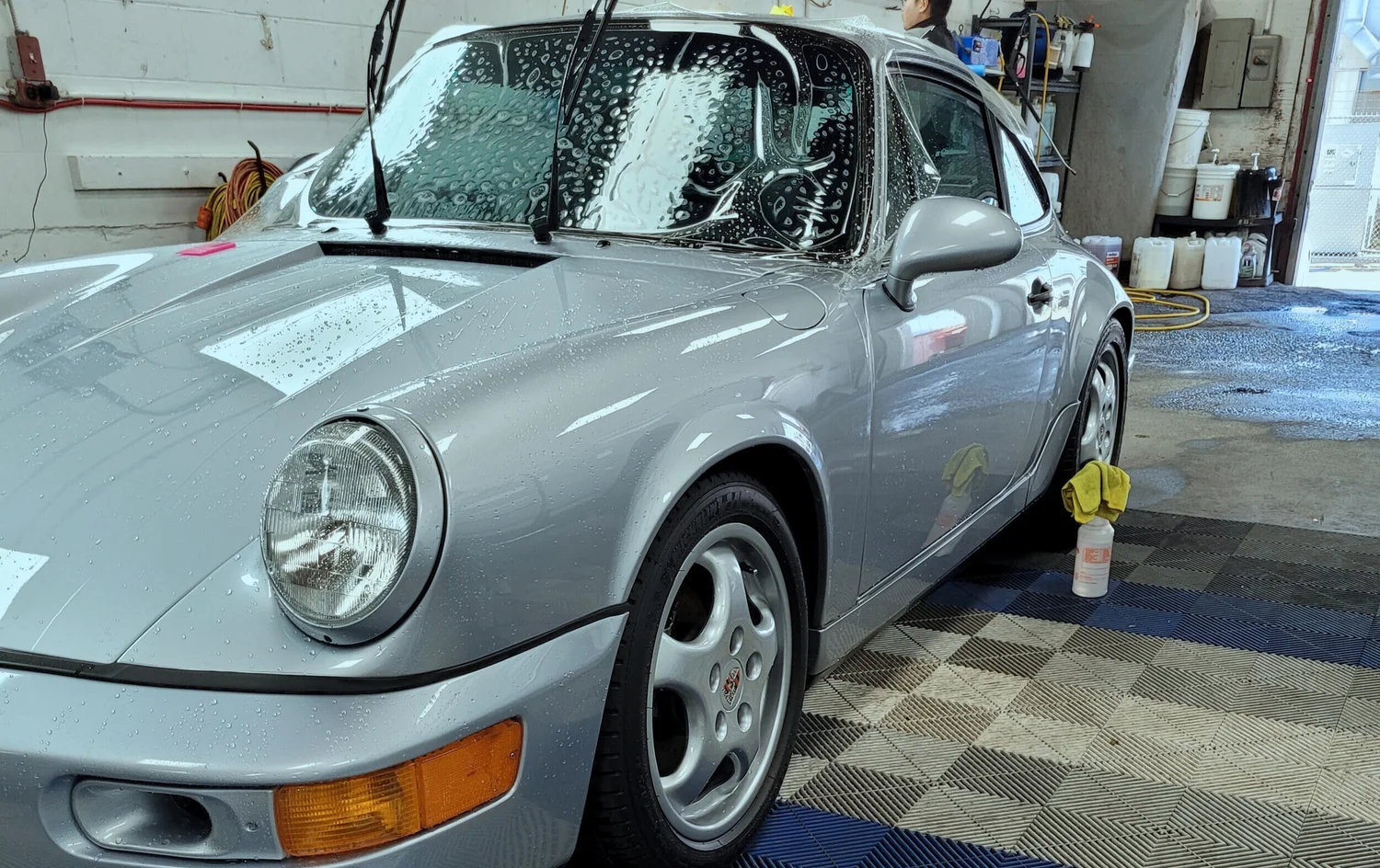 1992 Porsche 911 windshield film for rock chip protection to prevent a costly windshield replacement.