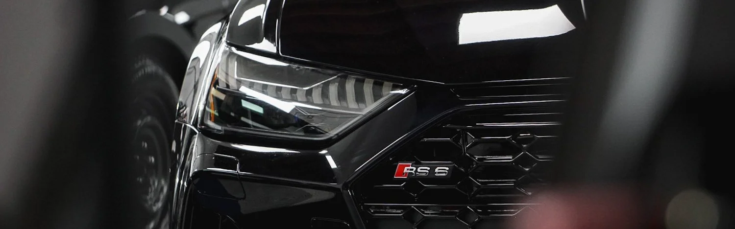 Ceramic coated vehicle with a deep gloss finish