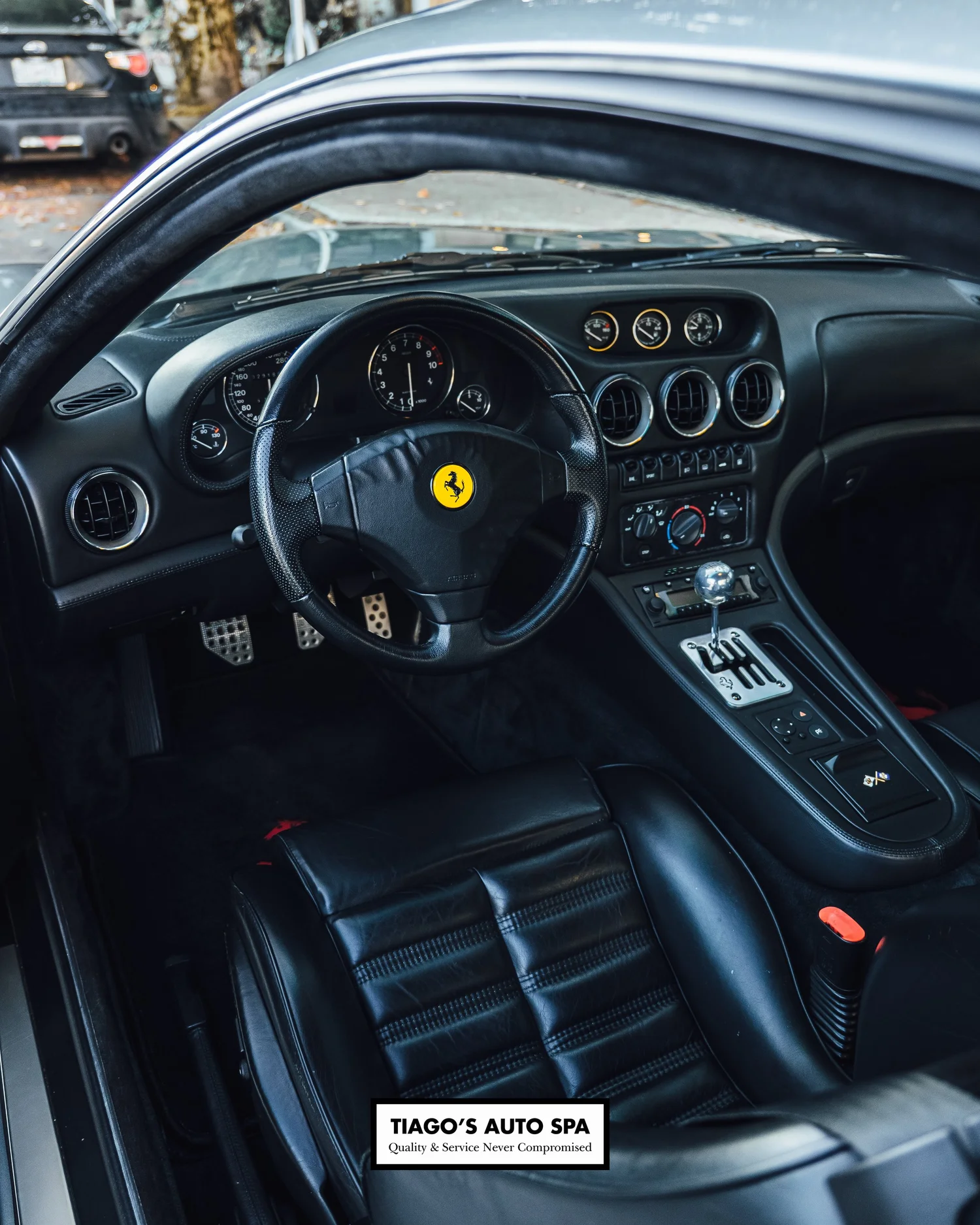 1999 Ferrari Maranello after paint correction and ceramic coating