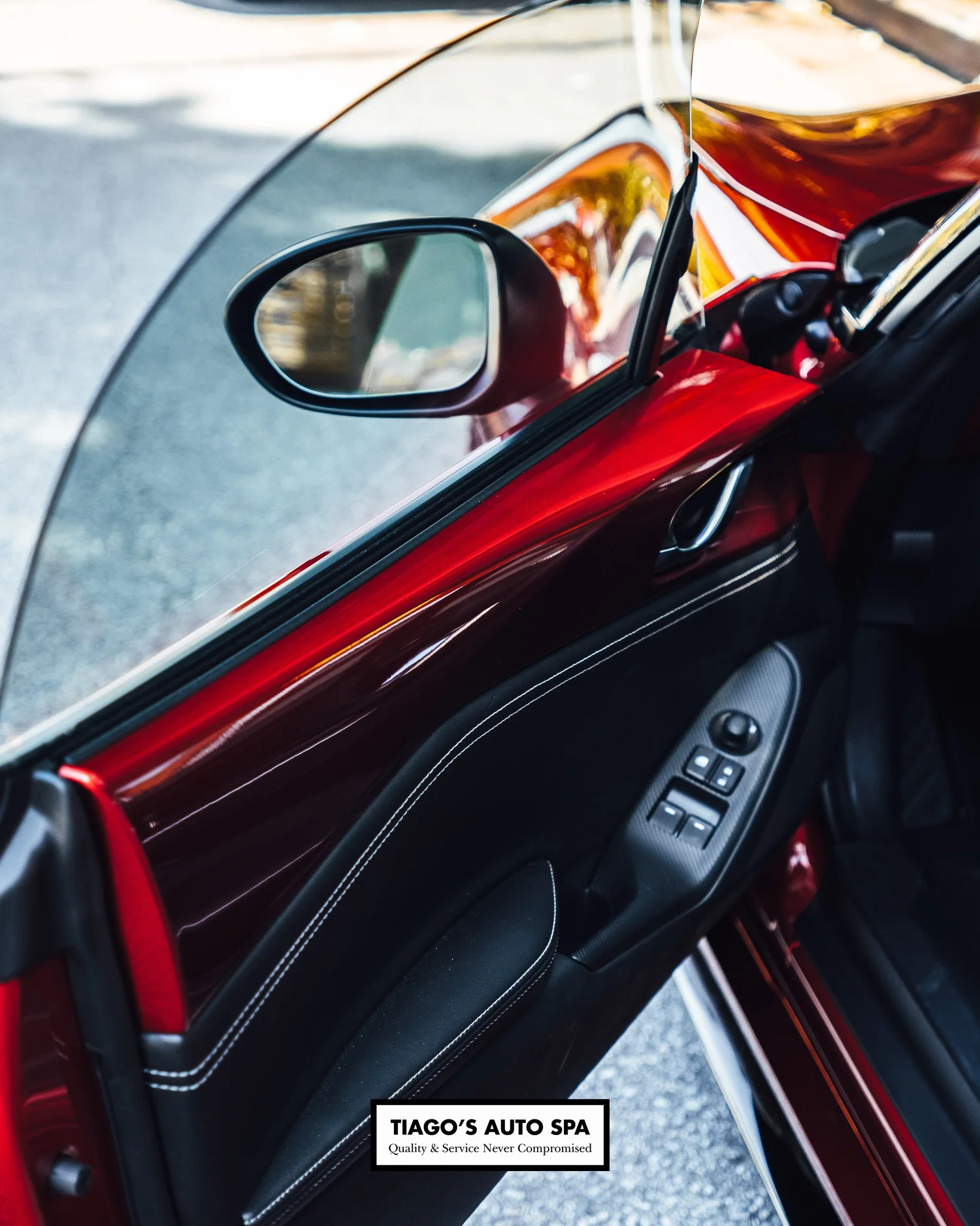 Mazda MX-5 front end and interior paint protection film