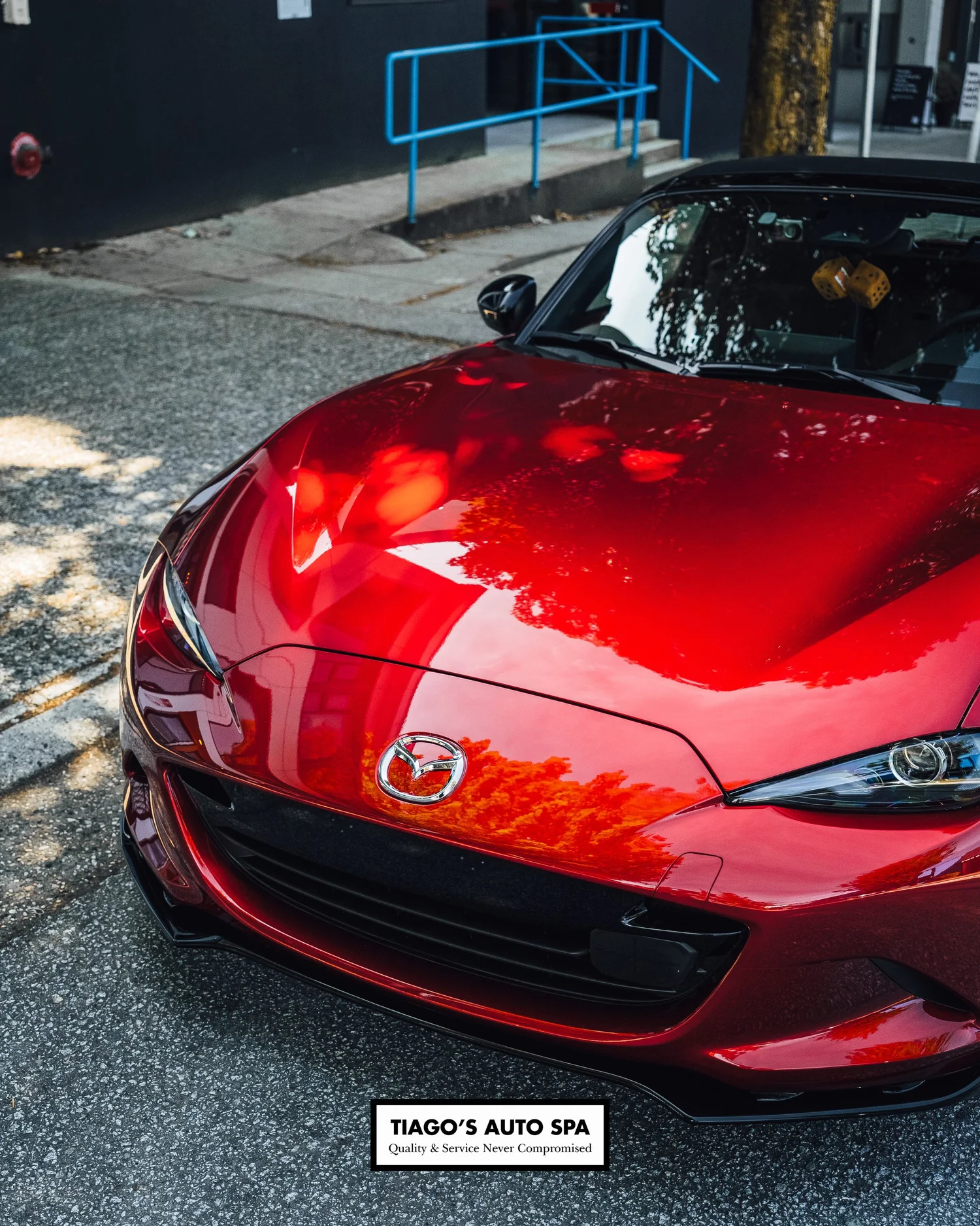 Mazda MX-5 front end and interior paint protection film