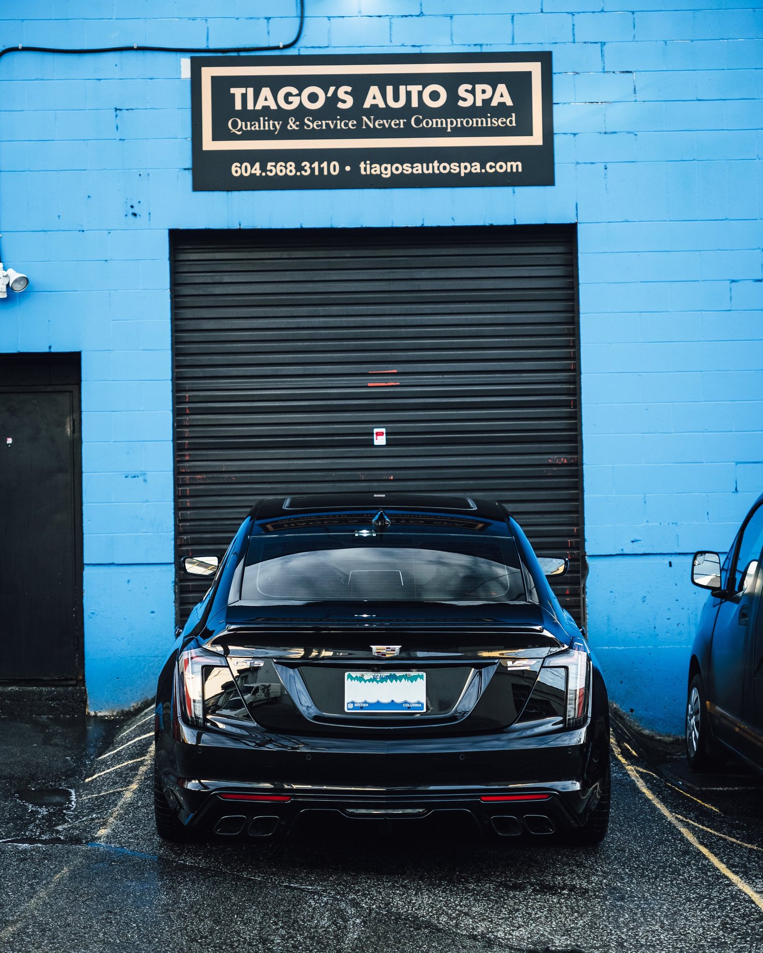 Cadillac CT5 Blackwing front end paint protection film