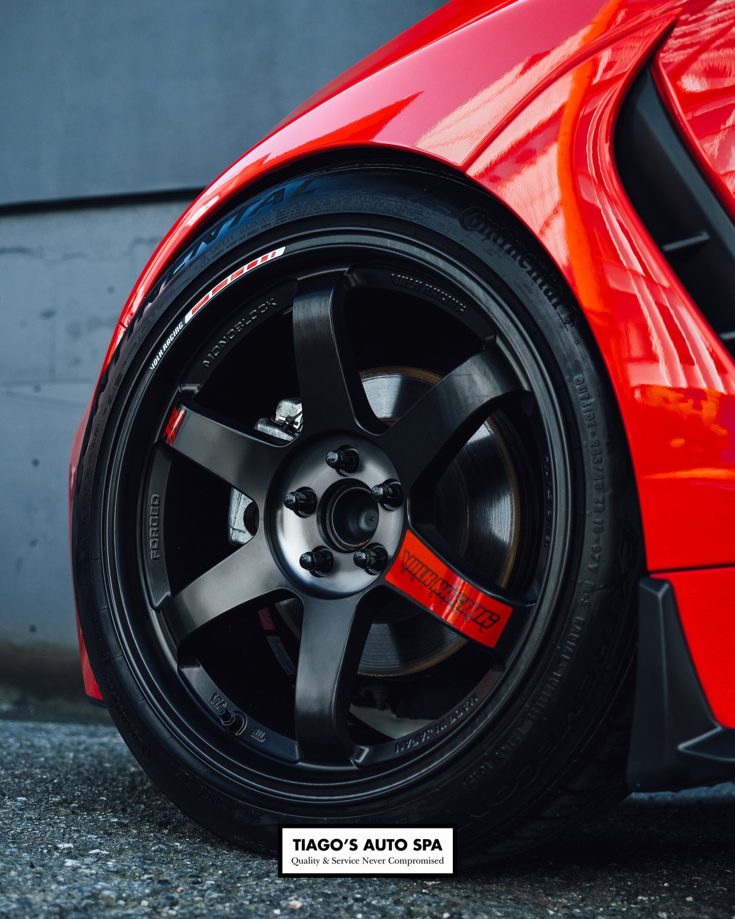 Toyota GR86 wash and wax with full wheels coating
