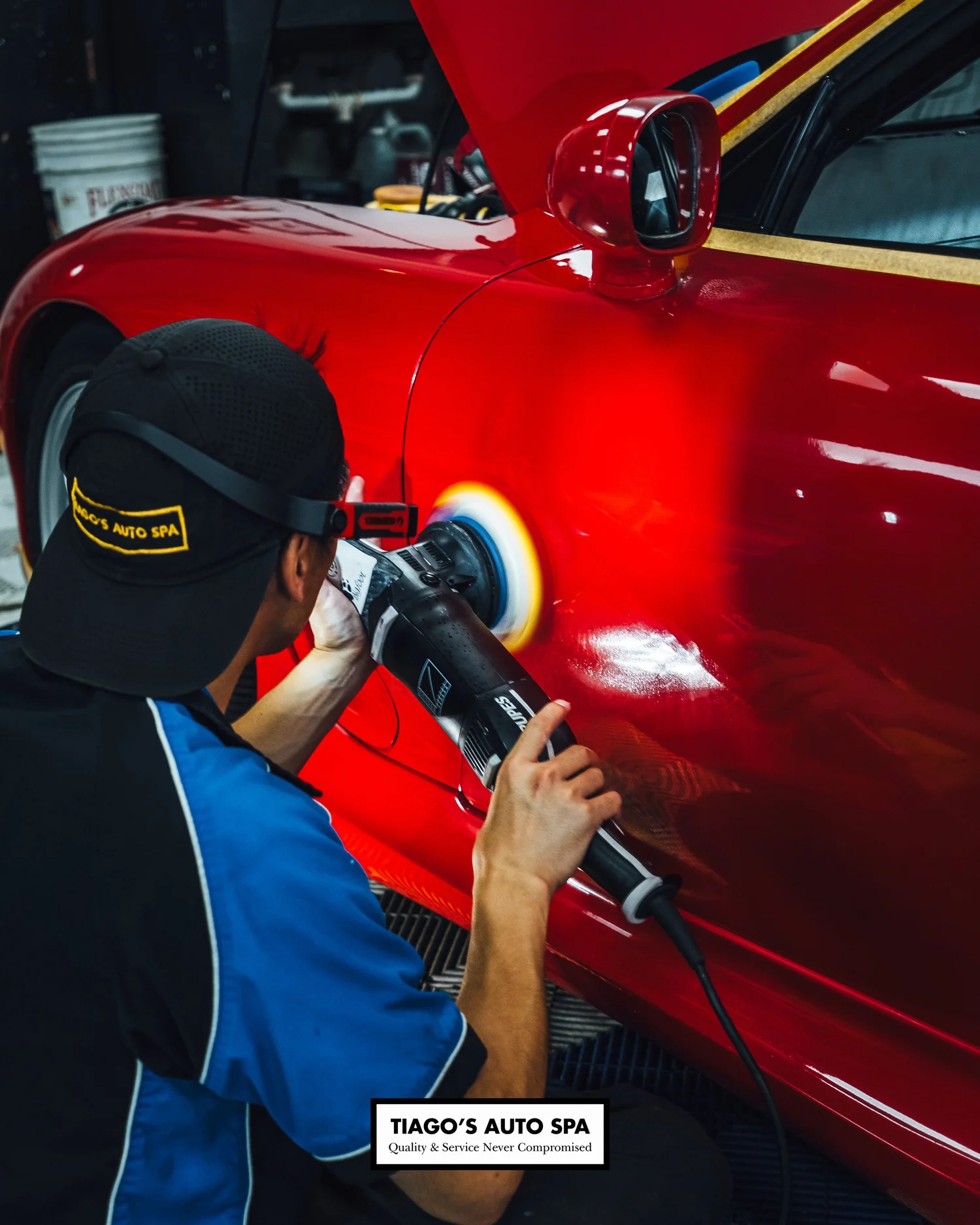 2. Paint correction to remove swirls and scratches. Remove polishing oils prior to film installation.