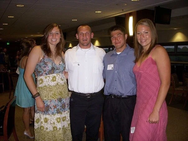 Purdue T&F Banquet 2008: Me, Jim, Steve, Lindsey!