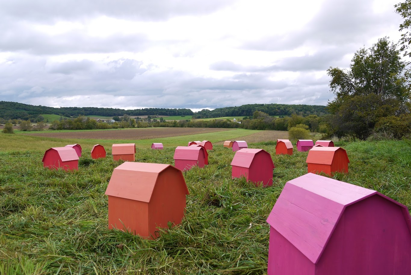 Michael Kautzer's "Gambrel Farm" installation. Photo courtesy of the artist.