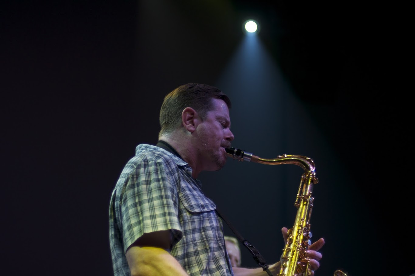 Ken Vandermark performing in 2010. Photo by Aleksandr Zykov on Flickr .