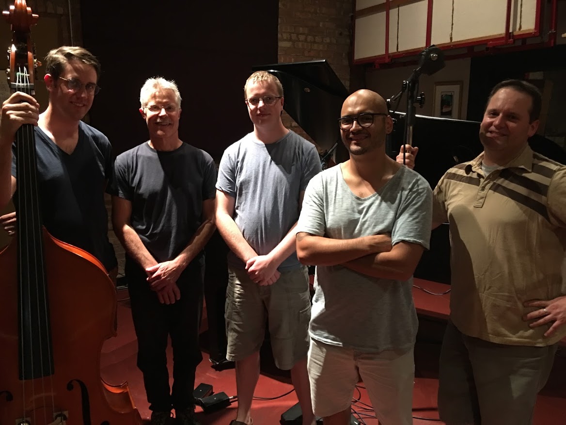 The Ben Ferris Quintet are, from left to right, Ben Ferris, Paul Hastil, Paul Dietrich, Miguel McQuade, and Nicholas Bartell.