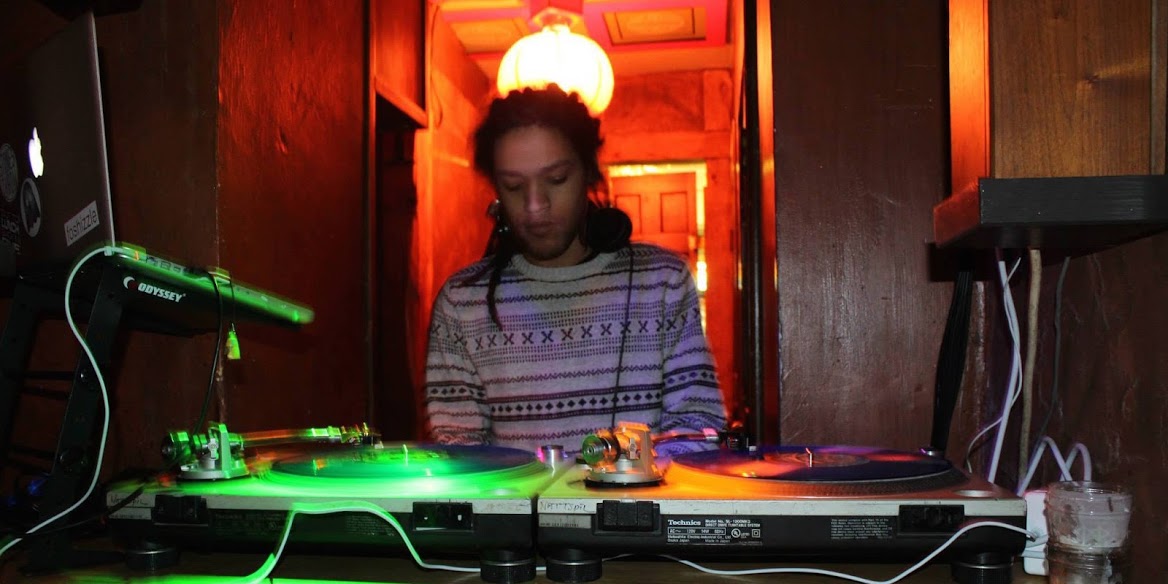 Jordan Ellerman, aka DJ Umi, spinning recently at Nattspil. Photo by Ariel Brooke.