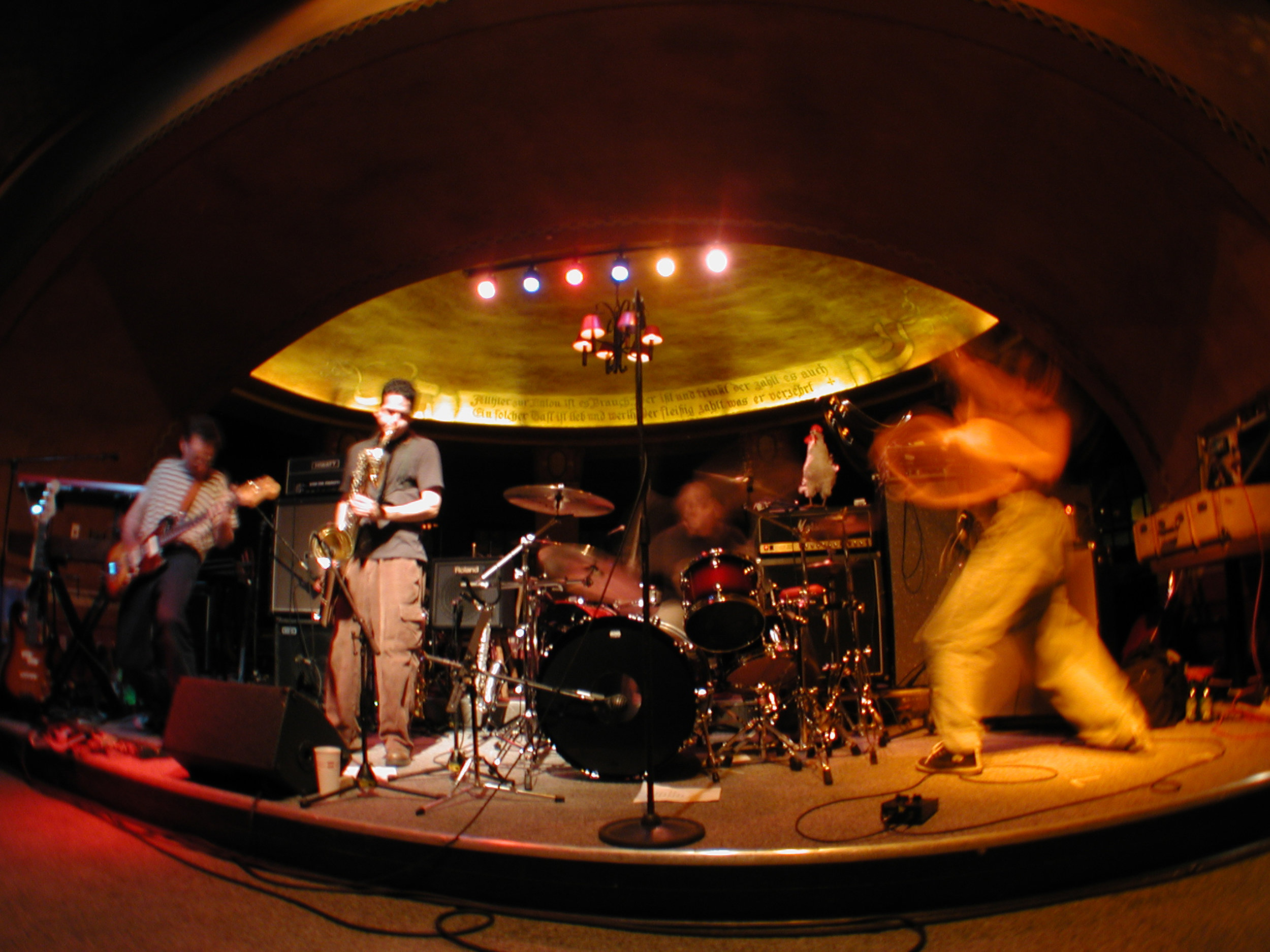 P'elvis playing live at the Rathskeller, circa 2000. Photo by Eric Tadsen.
