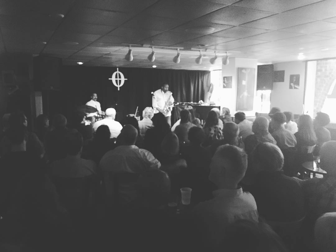 Saxophonist David Murray and percussionist Kahil El'Zabar played Café Coda on June 18. Photo by Scott Gordon.