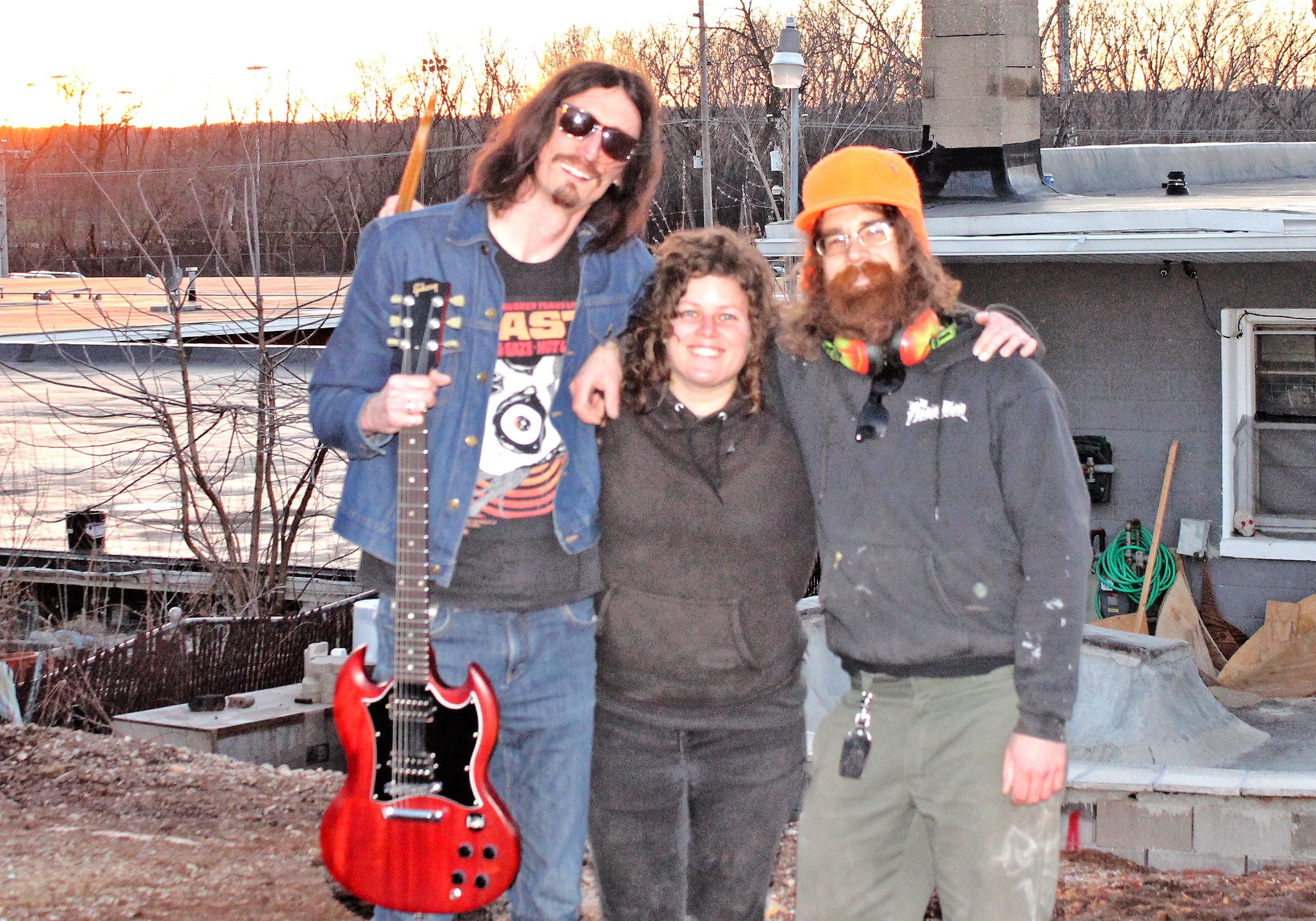 Clean Room are, from left to right: Jeffrey Halleran, Elyse Clouthier, and Matt Behm. Photo by Ashlie Brophy.