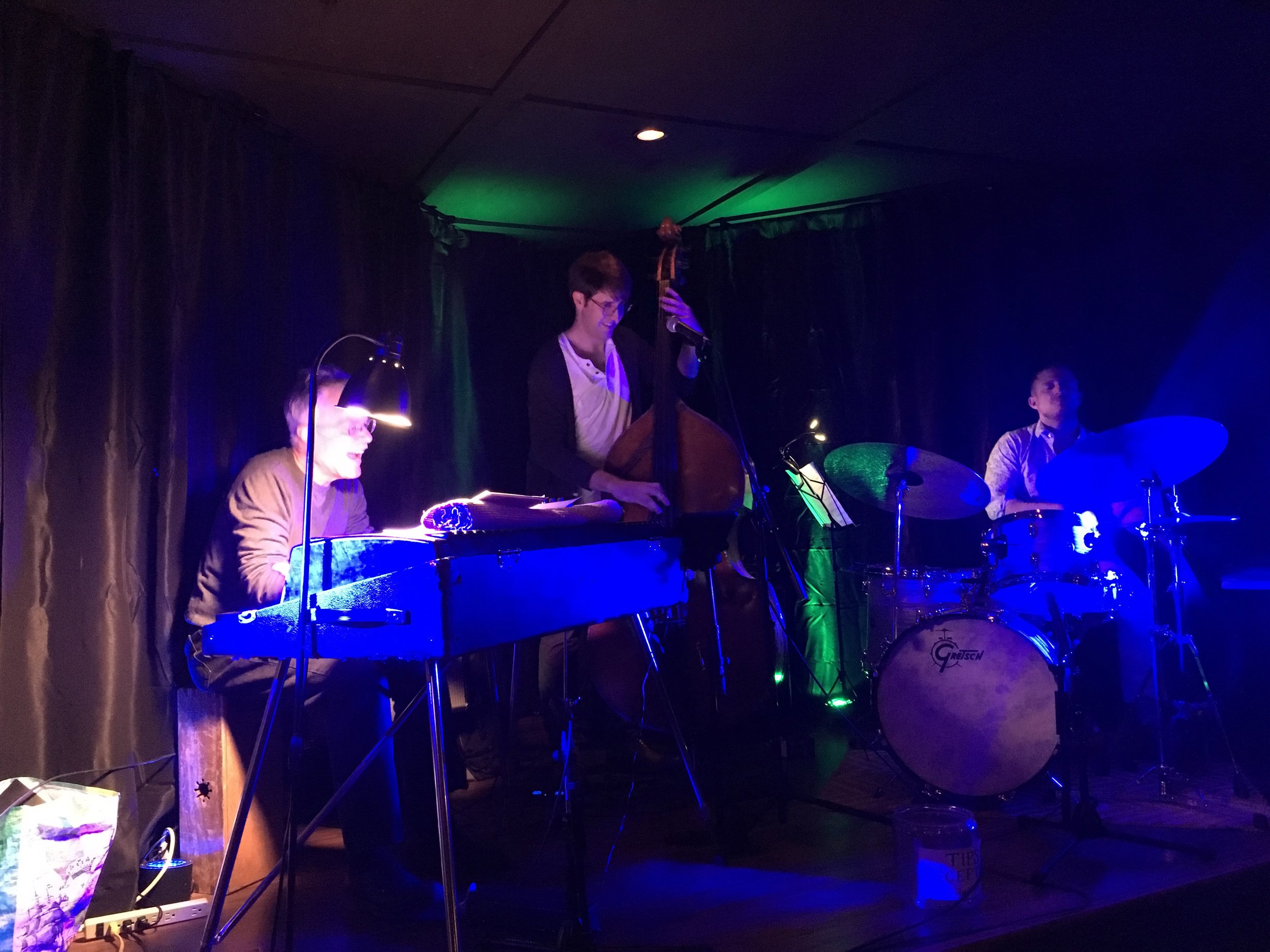 Paul Hastil, Ben Ferris, and Matt Endres performing in March at Madison's Lower Bar.