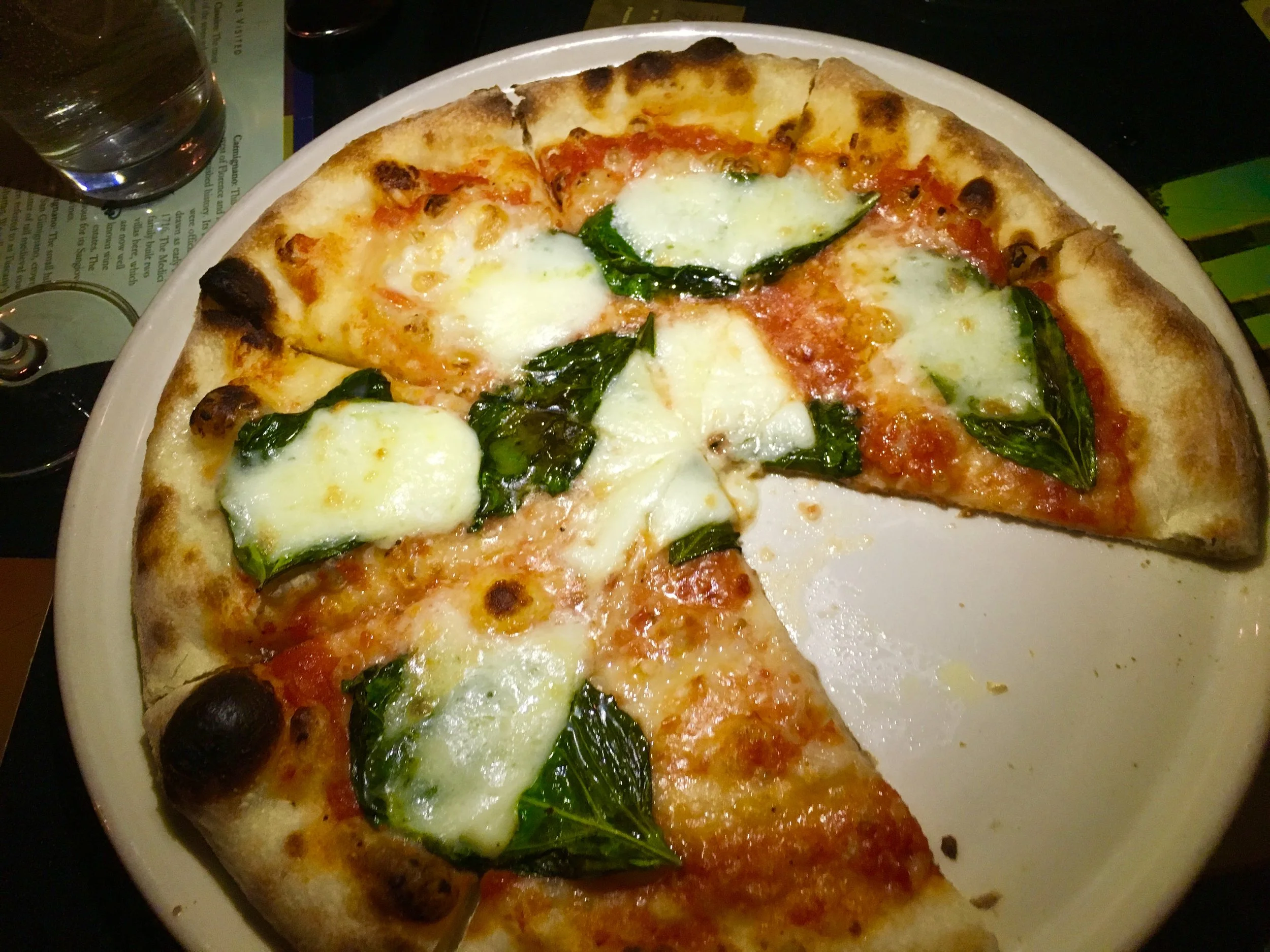 The Margherita is the highlight of Lombardino's pizza menu.