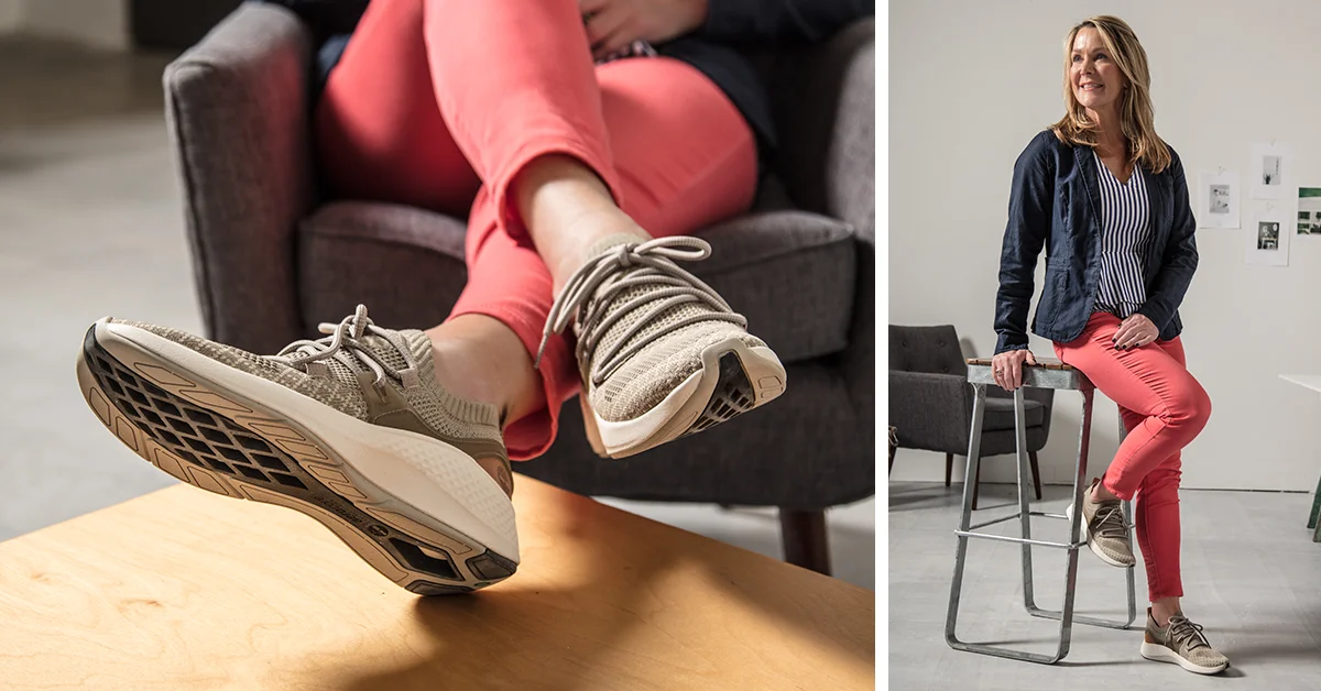  They’re known for street style, but this season the FlyRoam™ Knits push the boundaries of athletic chic. Sheila showed us how to work the trend into your casual office outfits.  