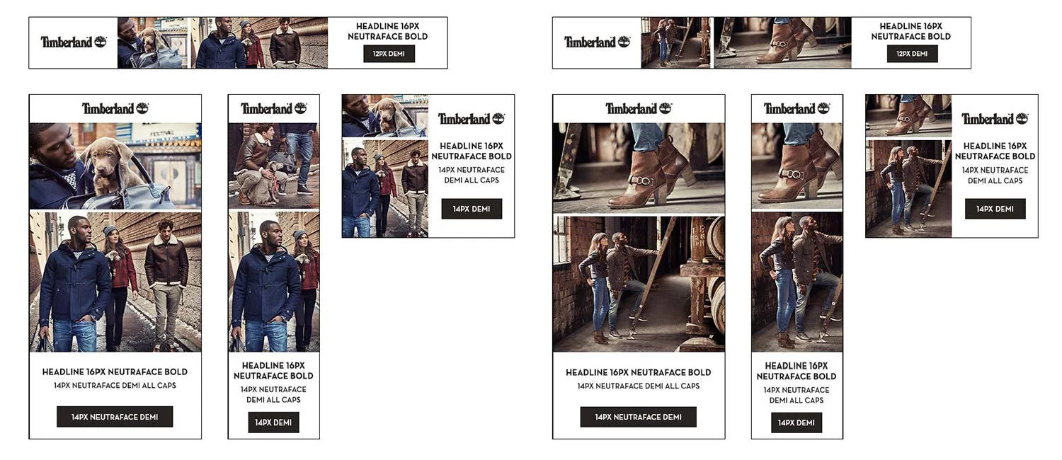  Wholesale banners are designed to meet the needs of our wholesale partners, tying seasonal collection stories to storefront or online promotions. Layouts align to the seasonal wholesale advertising campaigns. 