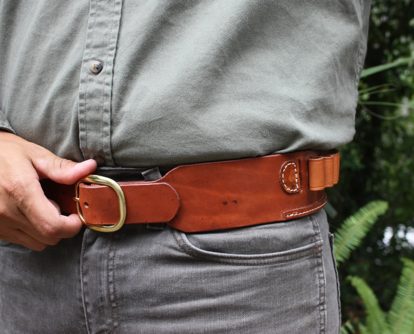 Shotgun Shell Belt - Natural