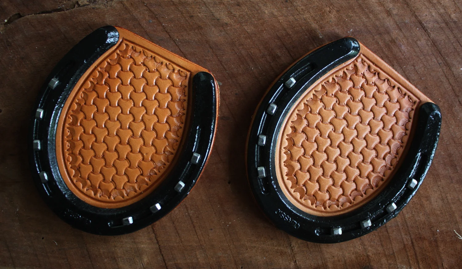 Horseshoe Coaster Set (4) - Natural