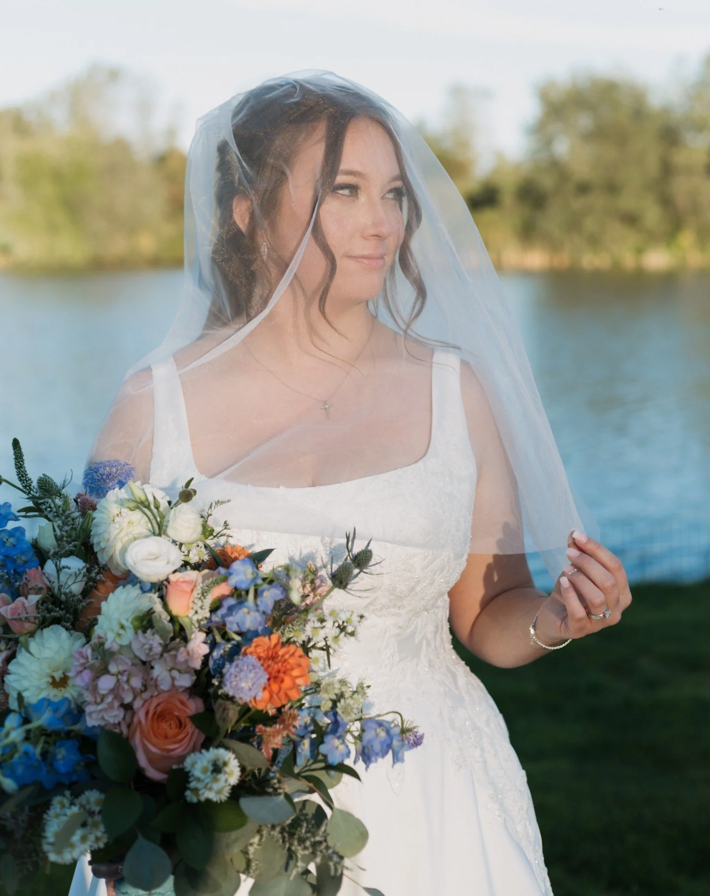 Jill, her dress and flowers 💕 Gorgeous colors and a beautiful day

Venue: @ballroomatcareylake 
Florals: @lagonerfarms 
Photography: @melissascottmedia 
.
.
.
.
#rochesterny #rochesternyphotographer #rochesternywedding #upstatenyphotographer #upstat